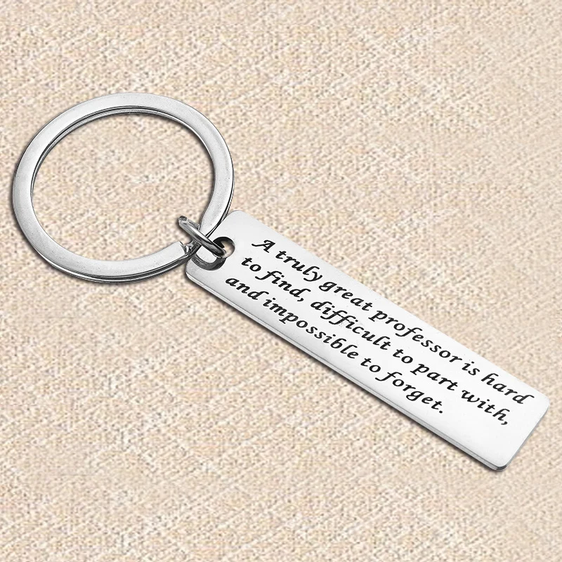

Teacher'S Day Keychain Great Professor Stainless Steel Keychain Pendant Teacher Student Holiday Souvenir Boy Student Key Pendant