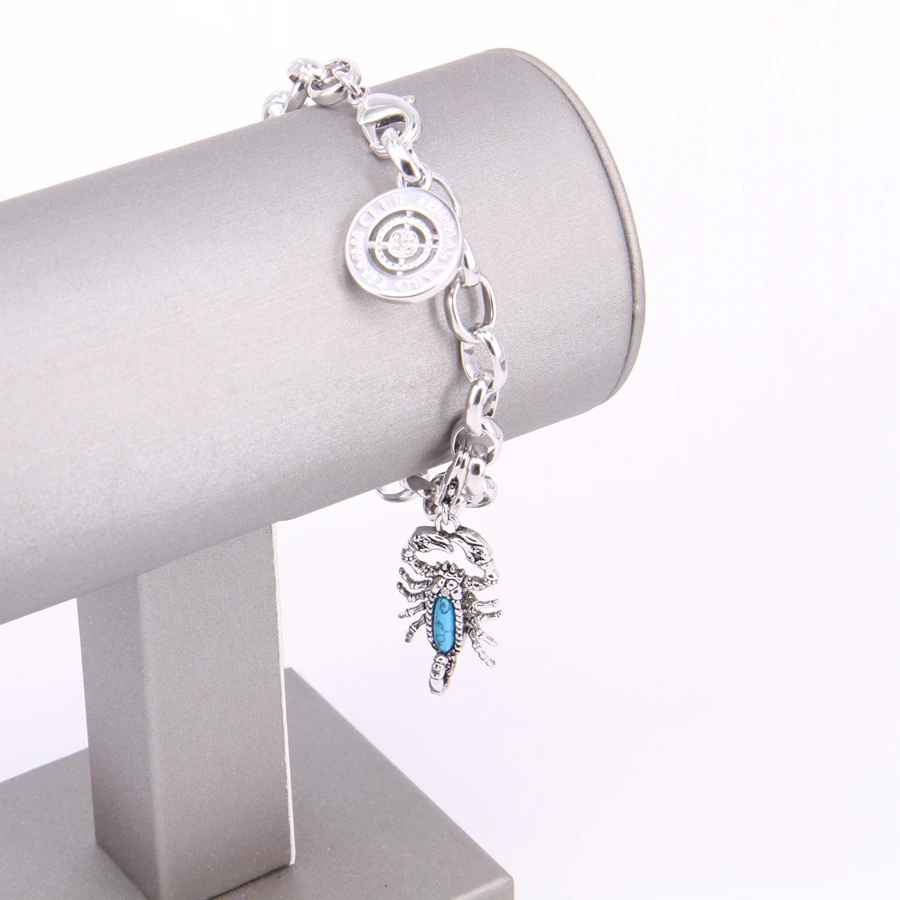 Подвеска браслет Hemiston в стиле Томаса с цирконом подвески виде скорпиона