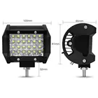 Светодиодные комбинисветодиодный рабочие фары, точесветильник фары для внедорожников, противотуманные фары для грузовиков, лодок, головсветильник ры, 4 дюйма, 4 ряда, 72 Вт, рабочий свет, точесветильник светильник