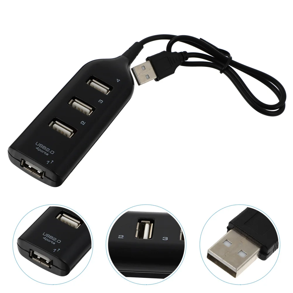 

1 шт. usb-хаб USB 2,0 концентратор 4 Порты и разъёмы USB 2,0 центр данных Порты и разъёмы в состоянии USB 2,0 сплиттер