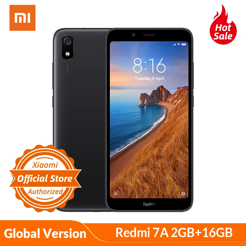 В наличии глобальная версия Xiaomi Redmi 7A 7 A 2 ГБ 16 смартфон Snapdargon 439 четыре ядра 5 45
