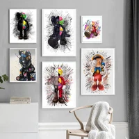 graffiti nordic art thinking painting canvas and prints street art wall pictures for living room decoration home decor frameless