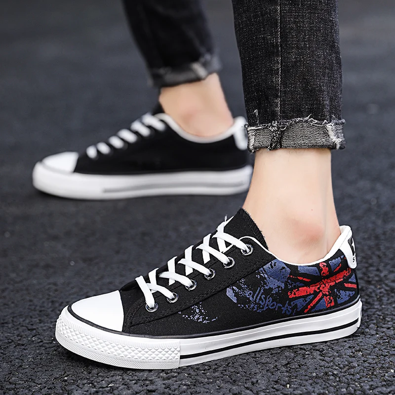 

2019 New Men Shoes Casual Summer Breathable Canvas Sneakers Shoes Men Autumn Fashion Comfort black Shoes Male Zapatillas Hombre