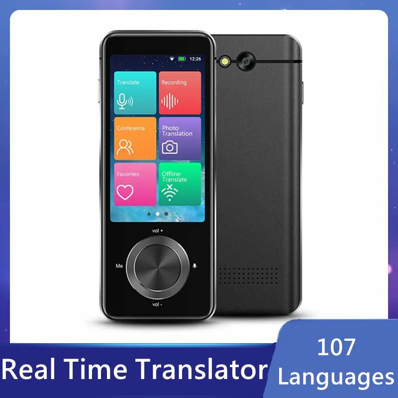 

Портативный 3,0 дюймовый переводчик голоса на 107 языков, многоязычный мгновенный переводчик, беспроводной 2-полосный переводчик в режиме реа...