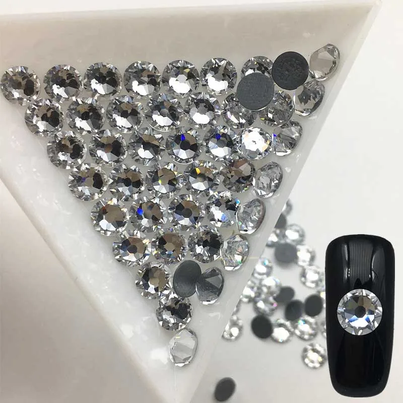 Новые грани 8 большой маленький белый кристалл AAA Качество утюжок на горячей