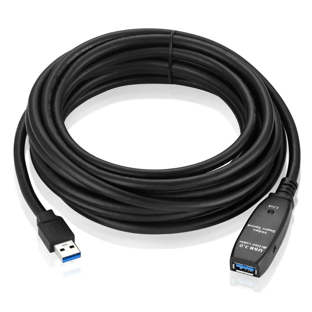 Активный ретранслятор Bochara USB 3 0 Удлинительный кабель встроенный чипсет IC штекер