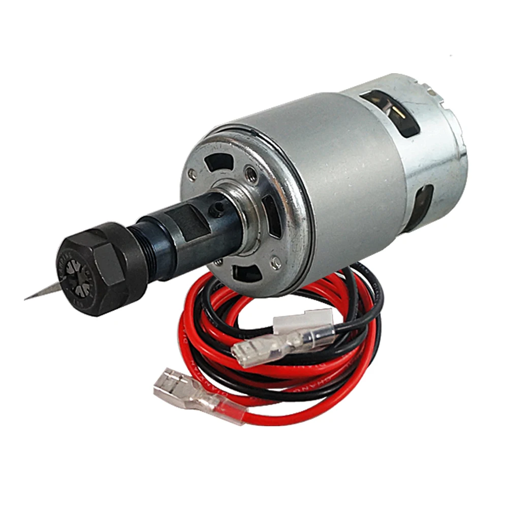 

CNC DC Spindle Motor 120W 44mm Air Cooling with Integrated ER11 Collet for DIY 3018 3020 Engraver Milling Machine