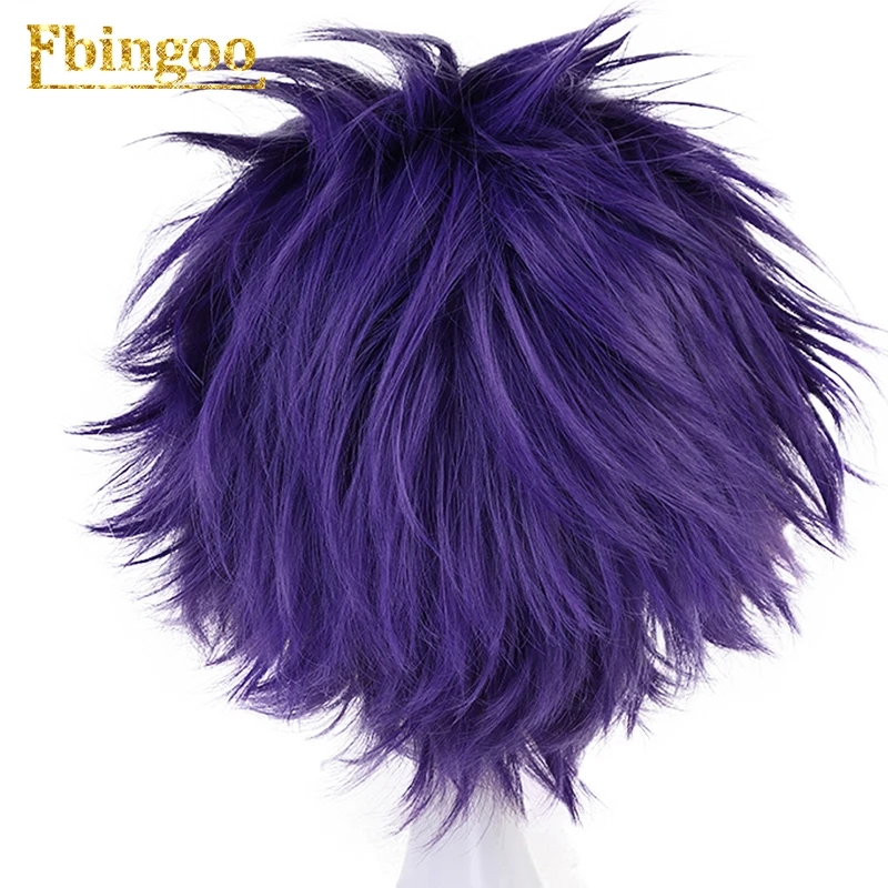 Ebingoo Boku no Hero Academy Shinsou Hitoshi Shinso парик косплей костюм мой герой Academy короткие фиолетовые синтетические парики+ парик шапка