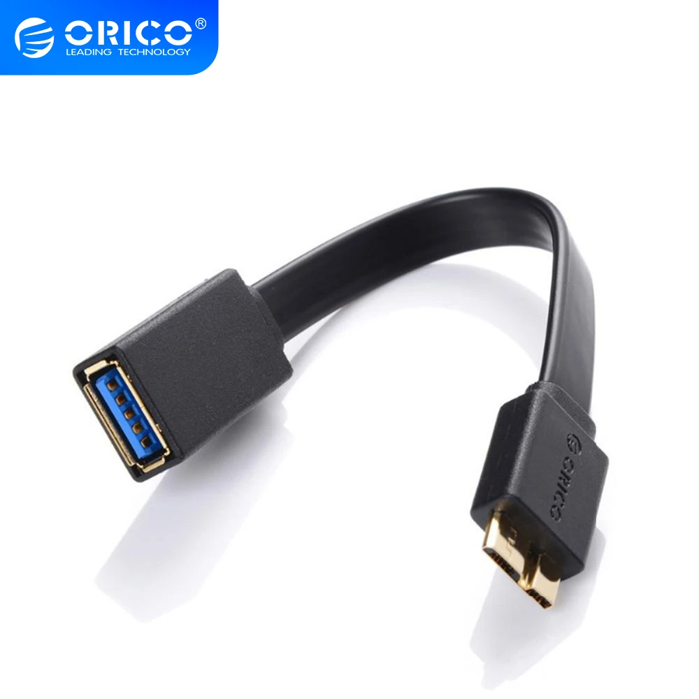 Кабель для передачи данных ORICO USB 3 0 A Male к Micro OTG 15 см SAMSUNG Note3 Black/белый (COF3)|male male|male to