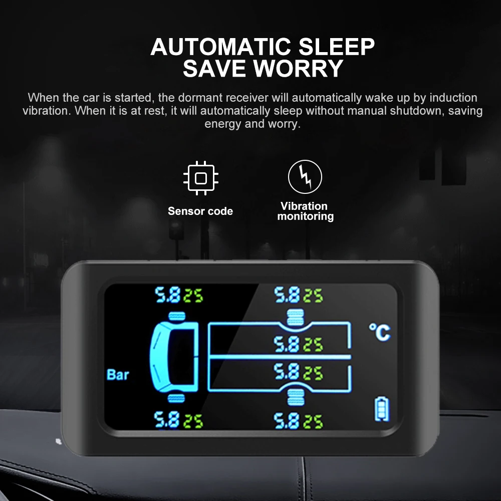 TPMS для грузовиков Универсальный датчик давления в шинах с 6 внешними датчиками 8 5