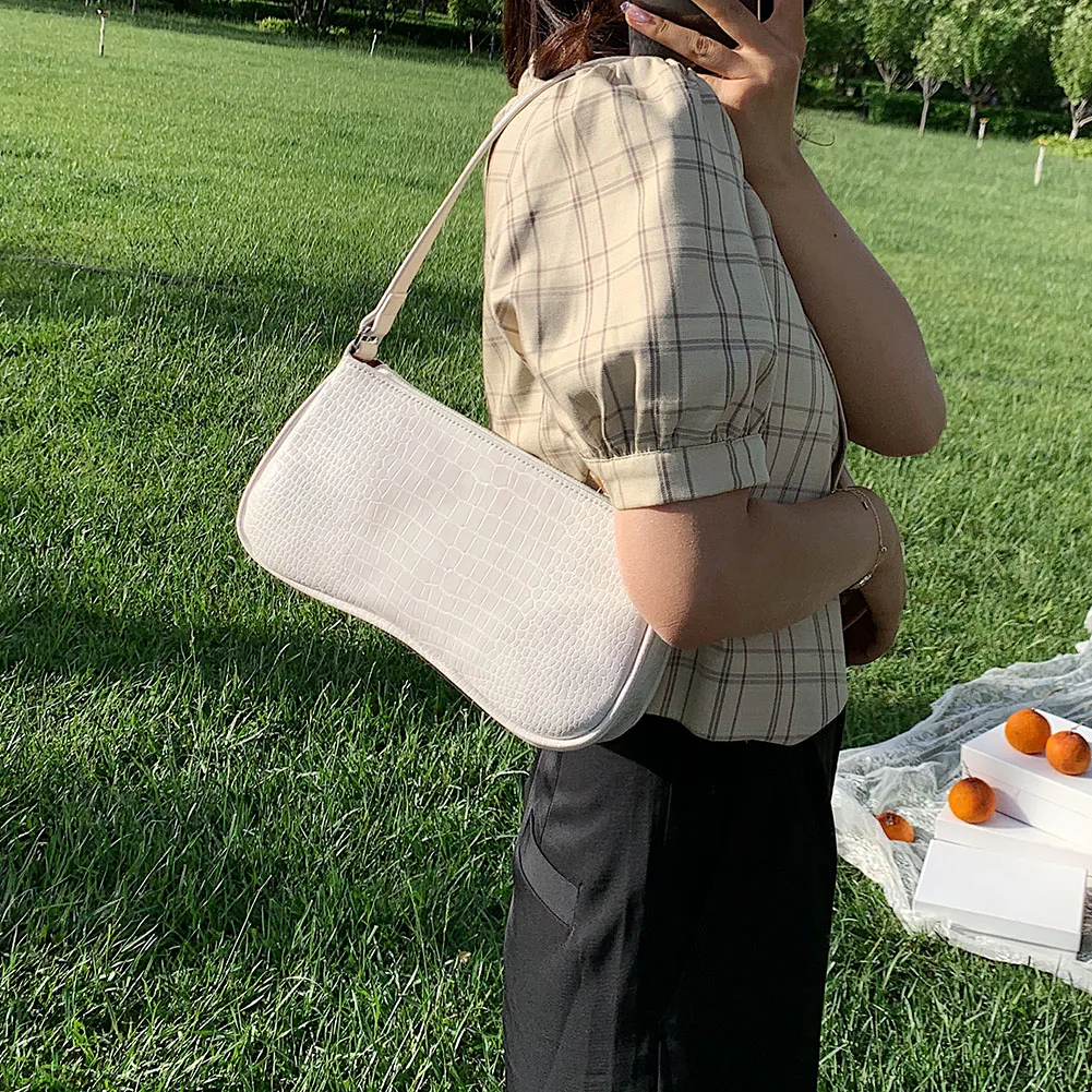 Дропшиппинг женские сумки мессенджеры в стиле ретро с крокодиловым узором