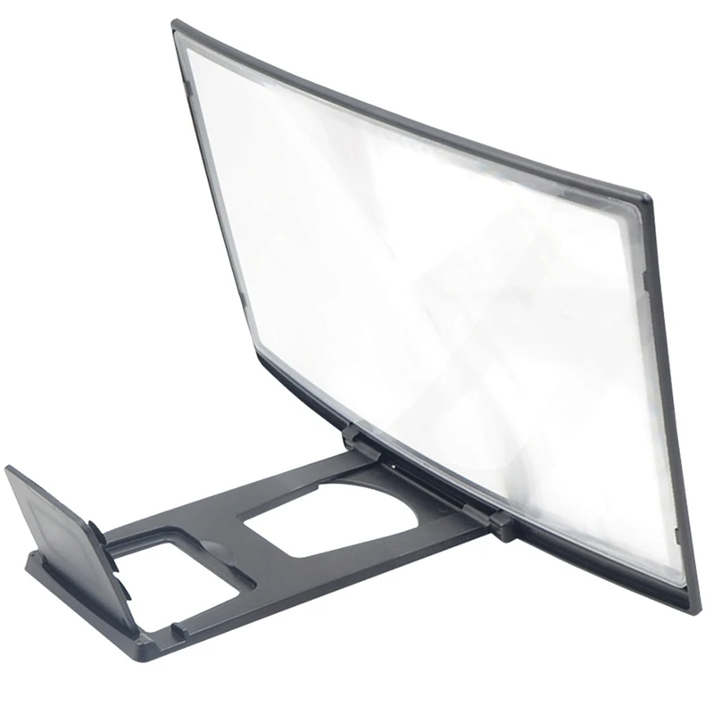 Новинка 2021 12-дюймовый проектор для телефона изогнутый экран фотография 3D со