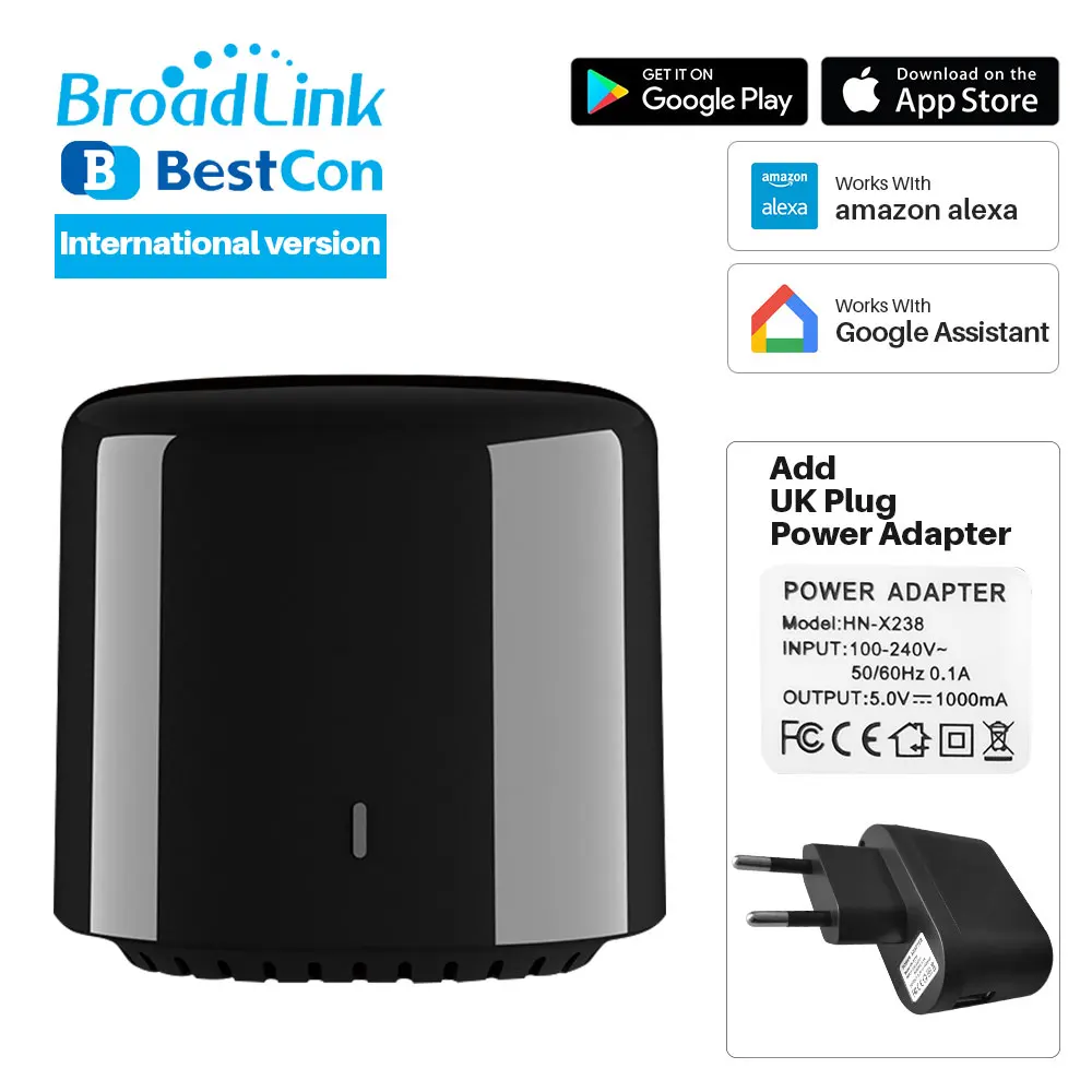 Option 6 Broadlink Bestcon RM4C Мини Универсальный ИК пульт дистанционного управления 4G WiFi IR работает с Alexa Google Assistant умный дом автоматизация - Комплект: Option 6