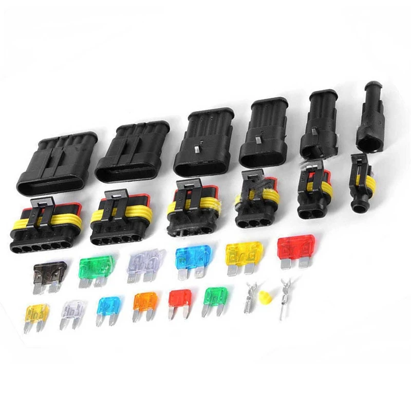 15 комплектов 1-6 Pin Автомобильный мотоцикл Водонепроницаемый Электрический