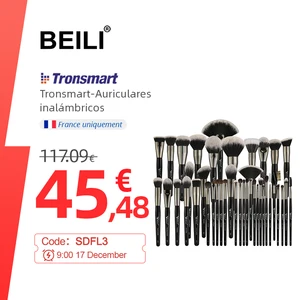 Набор кистей для макияжа BEILI, большая пудра, натуральная растушевка