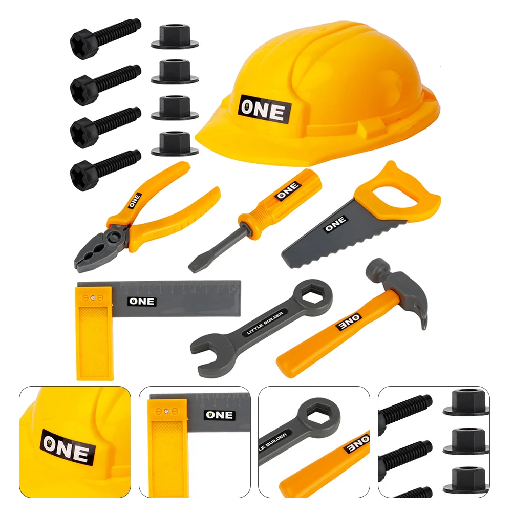 

1 Set 15Pcs Pretend Play Toys Simulated Plastic Repair Tool Toys (Yellow)