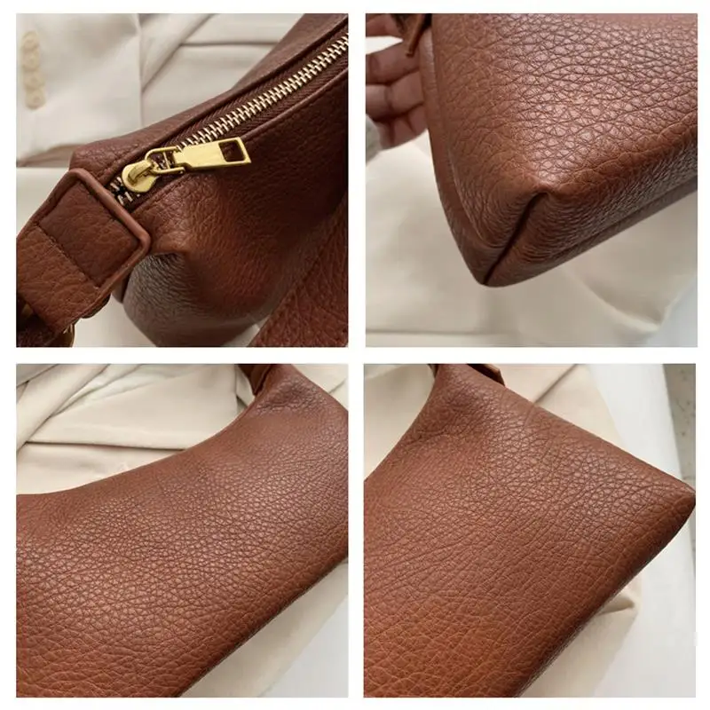 

Fashion Crocodile Pattern Baguette Bags MINI PU Leather Shoulder Bags For Women Chain Designer Luxury Handbag Female Travel Tote