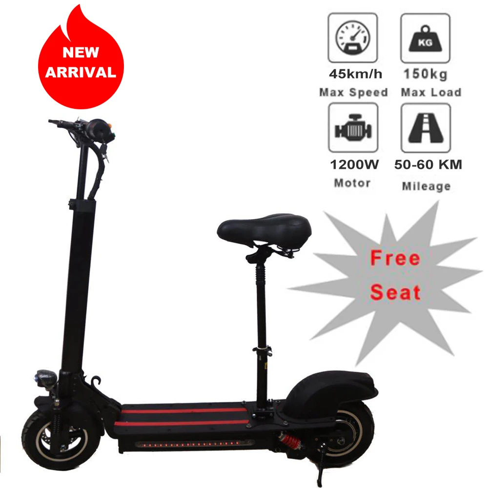 Электрический скейтборд 10 дюймов 600 Вт складной электрический скутер 48 в 50 км