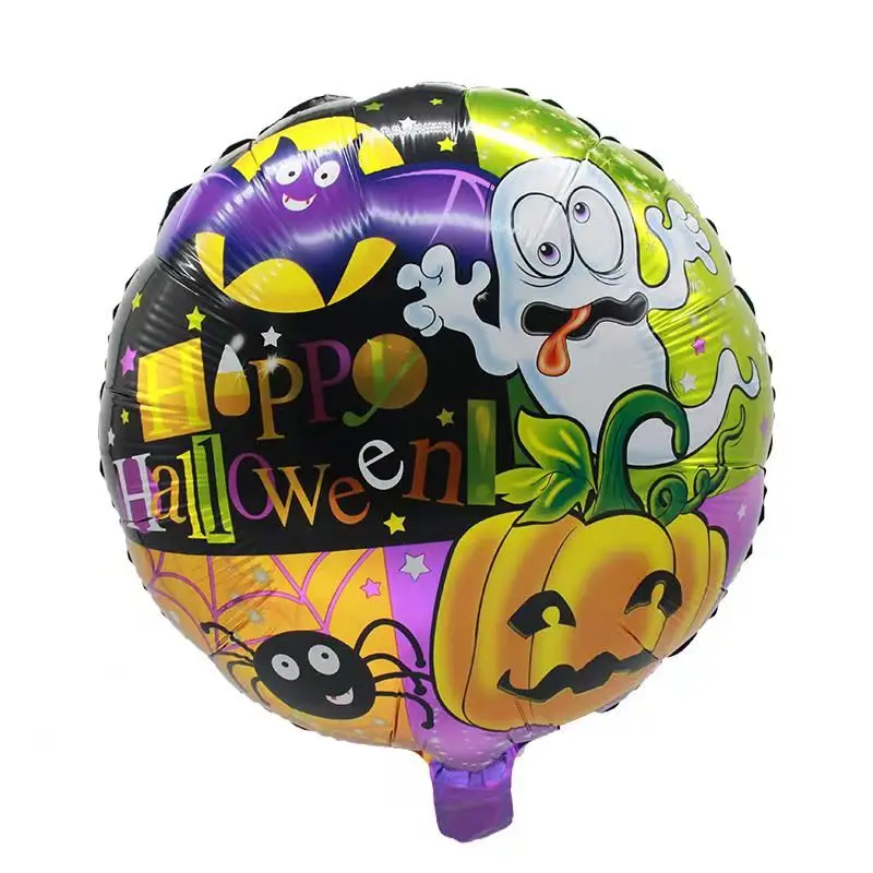 Воздушные шары из алюминиевой фольги 5 шт. 18 дюймов с круглой головой скелета