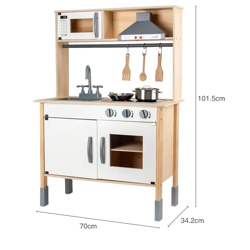 

Children's Play House Kitchen Toys Home Cooking Wooden Toys Children's Simulation Kitchenware Set Boy Girl Cooking Doll Home
