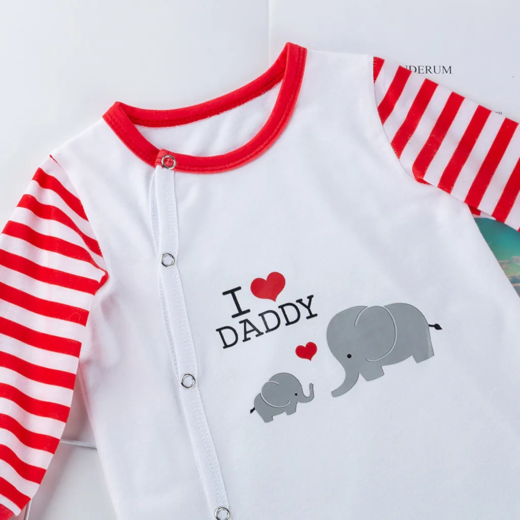 Пижама детская с длинным рукавом круглым вырезом и принтом