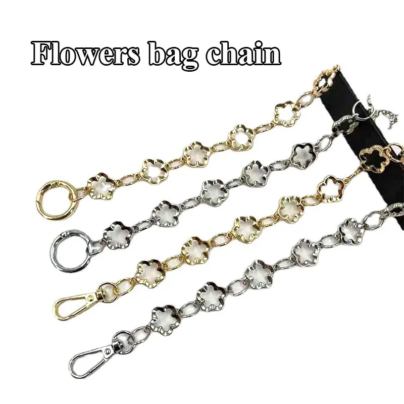 

Temperament Flower Handbag Chain Women Anti-rust Decorative BagChain Exquisite Universal Simple Retro Pretty Luggage Accessories