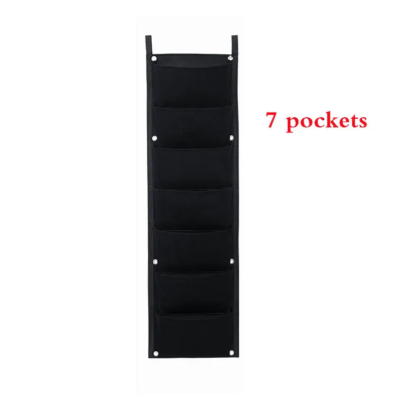 7 pockets 4/7/12 кармашков для садоводства расти карман для дома и улицы настенный вертикальный Посадка сумка для хранения Контейнер для саженцев выращивание сумки - Цвет: 7 pockets