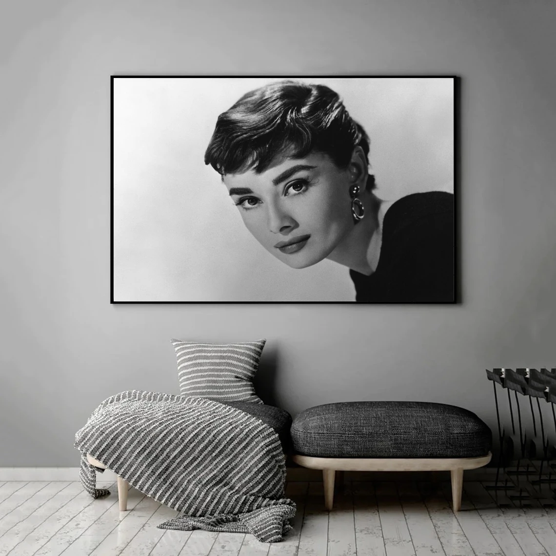 

Большой постер Одри Хепберн, украшение для дома, настенная живопись (без рамки)