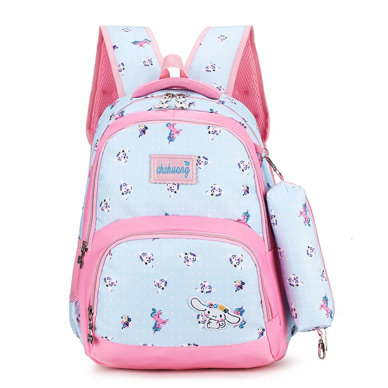 Orthopedics for grades 1-9 Cute Rabbit Girl Suitable School Bags Kids Backpacks Schoolbags for Girls Children School Backpack