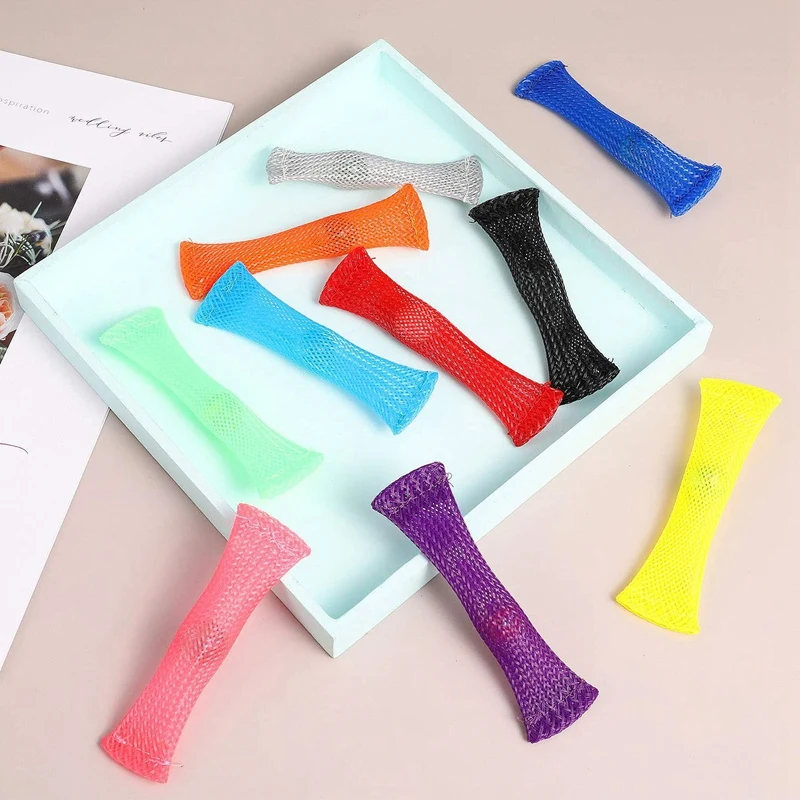 

Toys Braided Mesh Tube Band Portable Eco Friendly Toy Stress Reliever Anxiety Relief for Sensory Anxiety