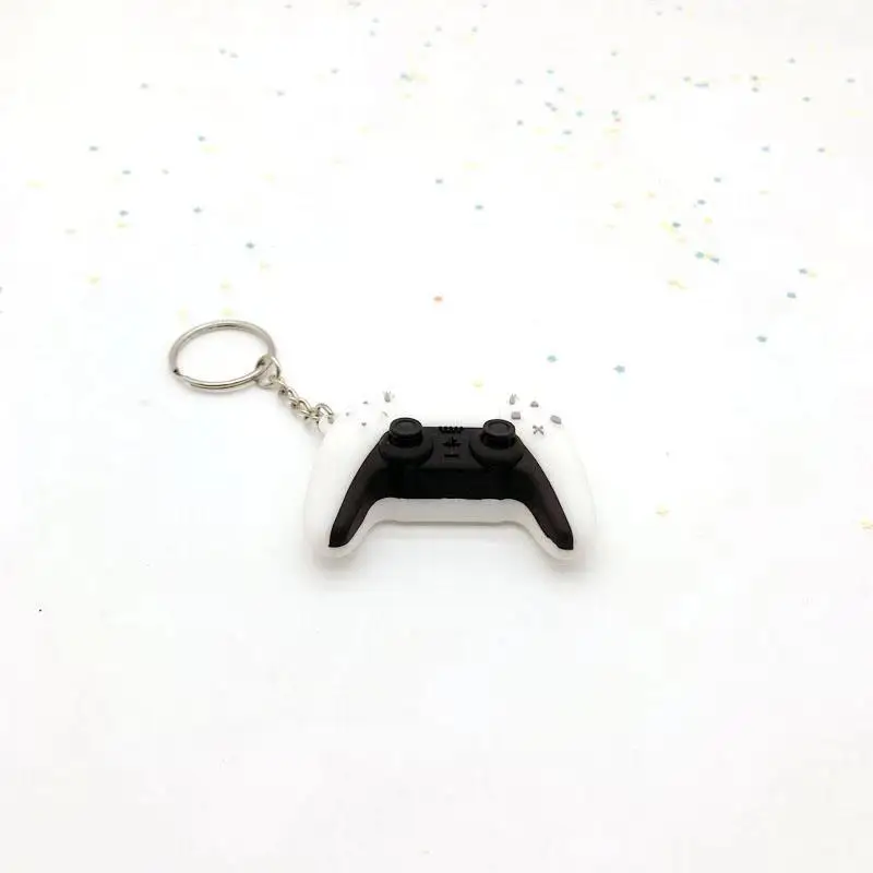 

New Ps5 Game Controller Keychain Hot Style Rubber Gift Pendant Key Chain Fashion Kid Car Bag Students Present Keyring