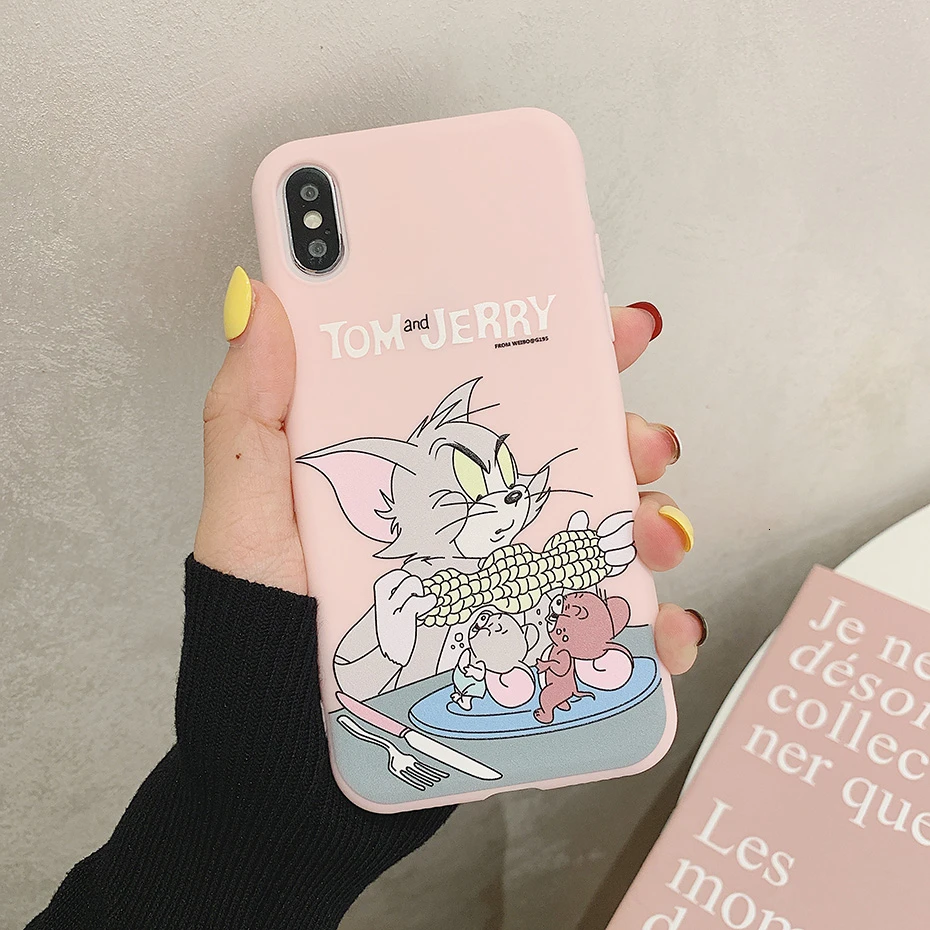Cartoon Cover Case for iPhone 11 Pro XR X XS Max Tom Jerry Anime Cute TPU Silicone 7 8 6S 6 Plus SE 5S 5 |
