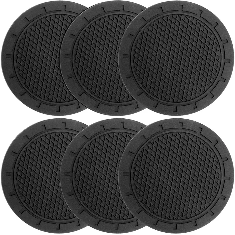 

New Car Cup Holder Pvc Car Coaster Universal Automatic Non-Slip Cup Insert Coaster Car Accessories Car Products Interior Parts