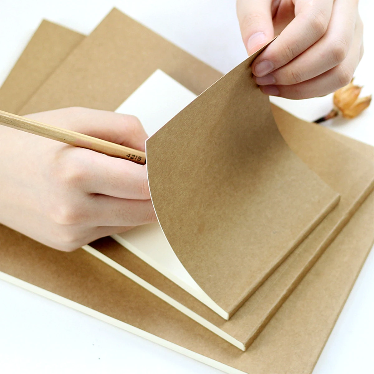 3 шт. пустая книжка крафт Обложка альбом для рисования 80 листов создания