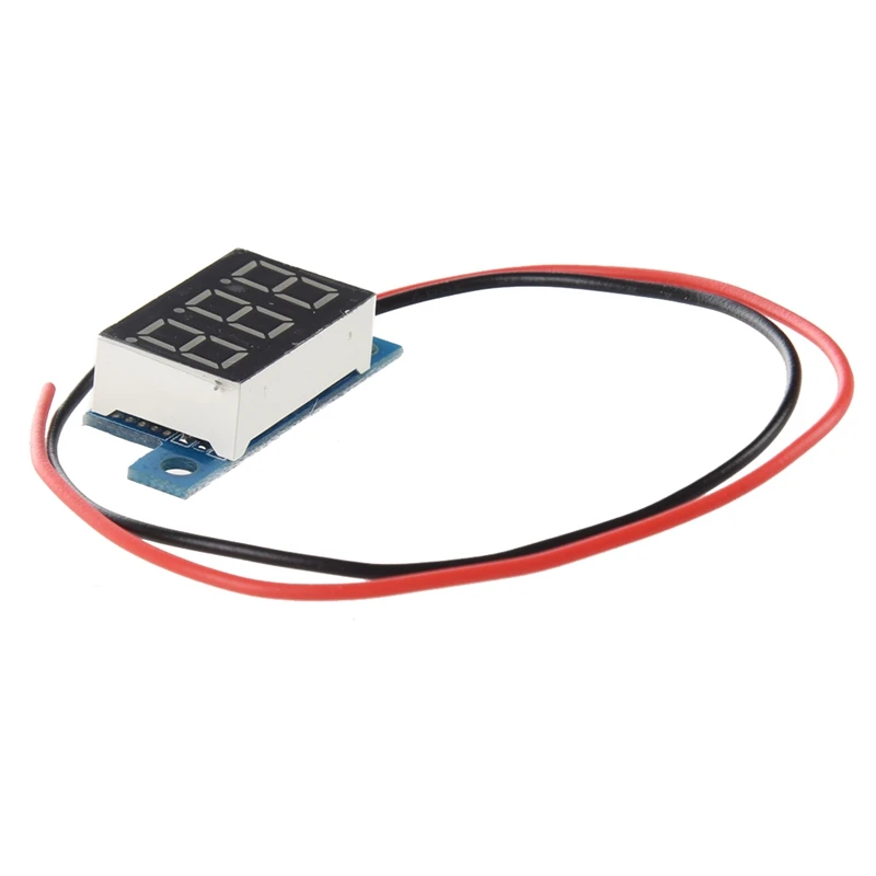1 Pcs Mini Digital Voltmeter LED Voltage Display Panel Meter &amp DIY Battery Holder with 6 Pins | Инструменты