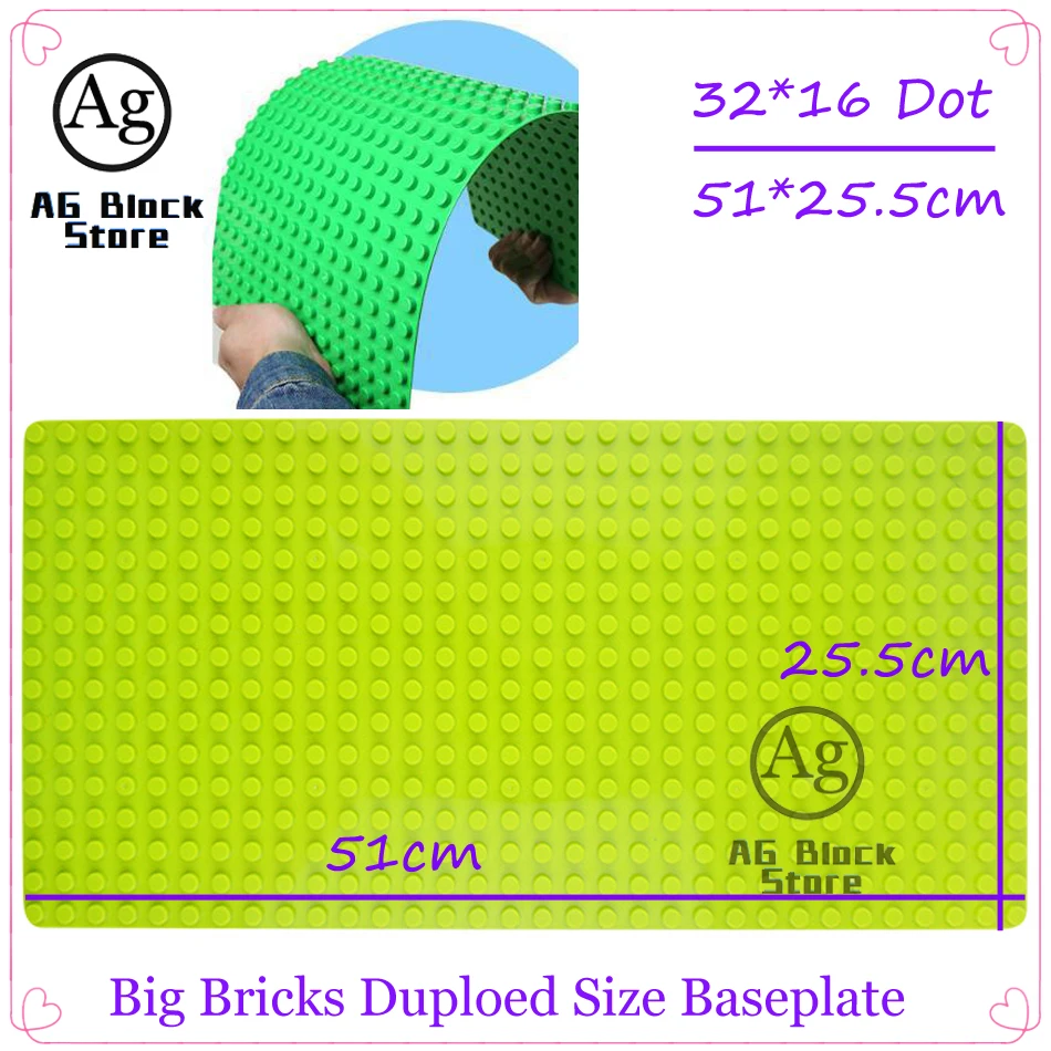 Блоки большого размера для крепления на руке 32*16 точечная DIY строительные блоки