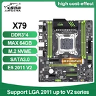 Материнская плата LGA2011 X79 материнская плата по стандарту ATX USB3.0 SATA3 PCI-E NVME M.2 SSD с поддержкой памяти REG ECC и игровой процессор Xeon E5