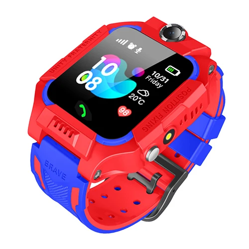 waterproof-red Водонепроницаемые Детские Смарт-часы, анти-потеря местоположения, Sim телефон, часы, Детские LBS позиционирование, трекер, часы, SOS Вызов, камера для Android IOS - Цвет: waterproof-red