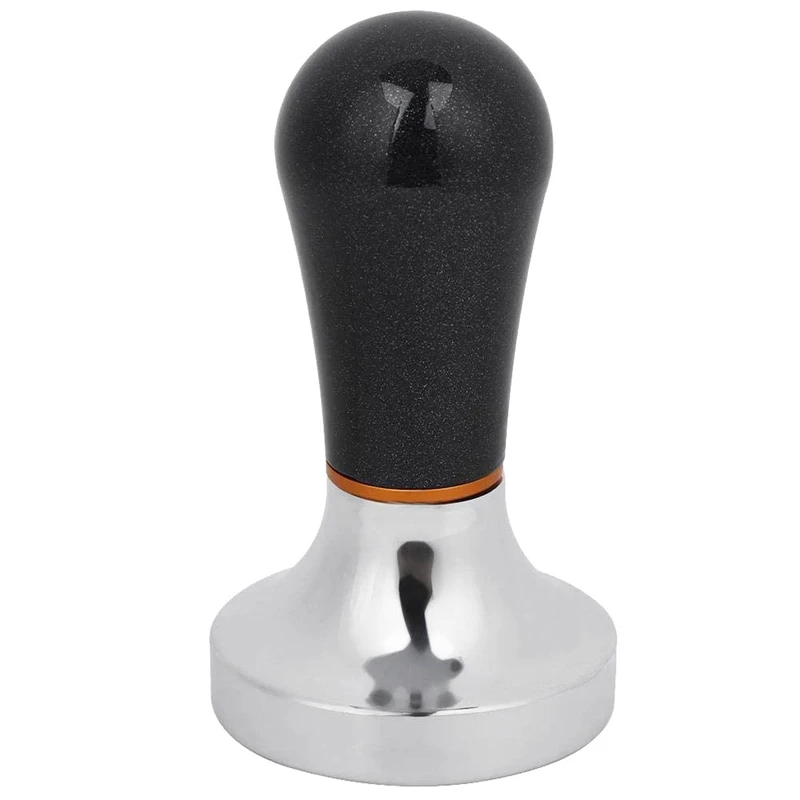 

2 Pack 57.5mm Coffee Tamper Practical Handheld Aluminum Coffee Tamper with Handle for Coffee Maker (Black)