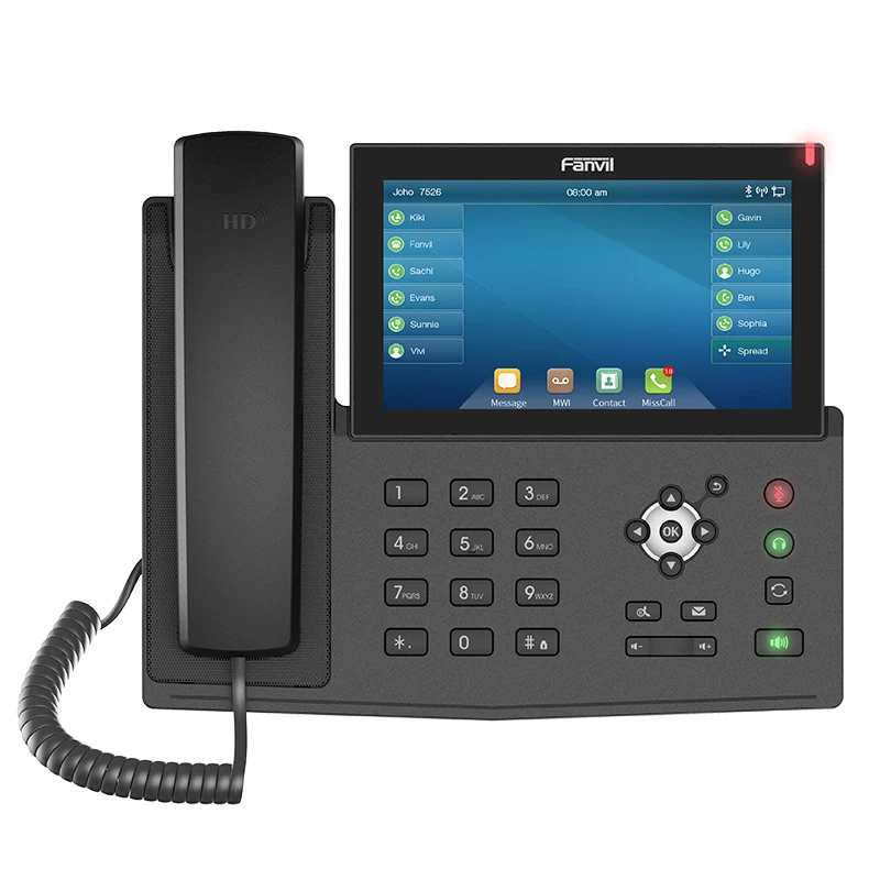 IP телефон Fanvil X7 HD с камерой SIP Bluetooth Wi Fi VoIP|VoIP телефоны| |