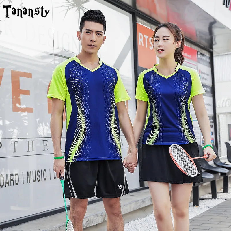 Одежда для бадминтона рубашка мужчин и женщин спортивная одежда настольного