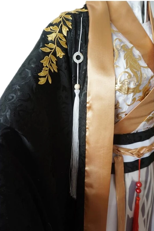 Аниме Xie Lian Косплей Черный ханьфу для Tian Guan Ci Fu Старинные Китайские мужчины Костюм