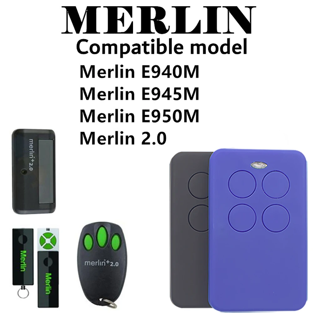 Пульт дистанционного управления MERLIN 2 0 E940M E945M E950M совместимый копия ворот гаража