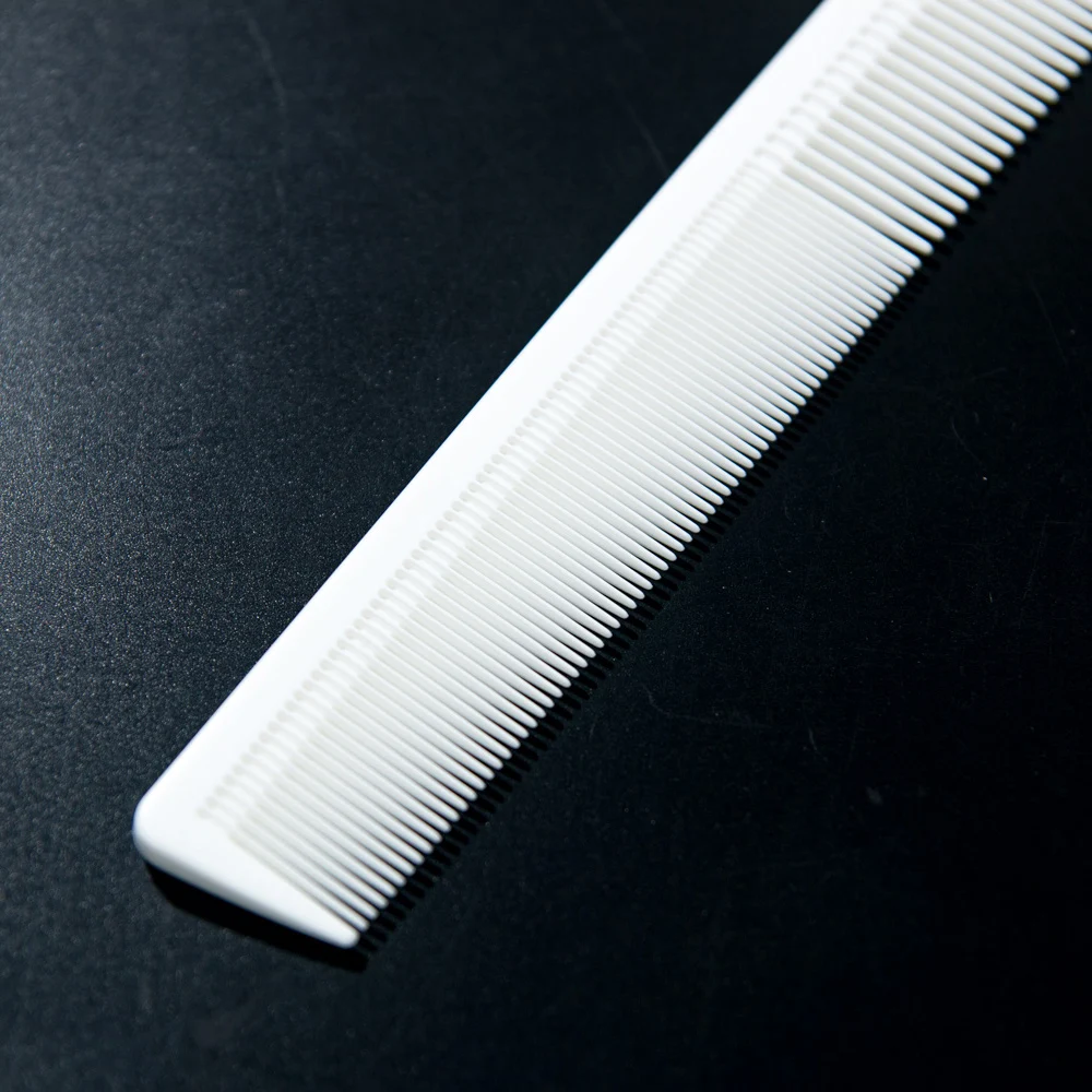 1 Pc White Antistatic Salon Heat Resistant Taper Cutting Comb for Hairdressing Hair Styling Tool|for cut hair|for hair salonstyling tools |