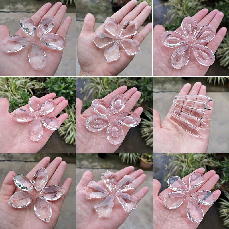 5 шт. 38 мм хрустальная люстра Ловец Солнца детали призмы прозрачная подвесная