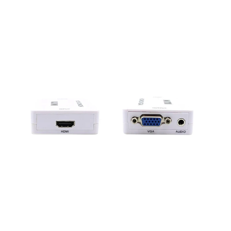 Преобразователь VGA в HDMI Full HD 1080P 1 шт. видеоадаптер для ПК ноутбука DVD ТВ Горячая