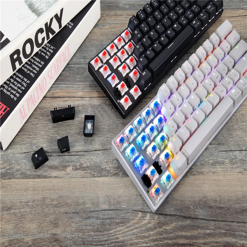 MOTOSPEED CK62 USB Проводная Bluetooth Беспроводная Двухрежимная Механическая игровая