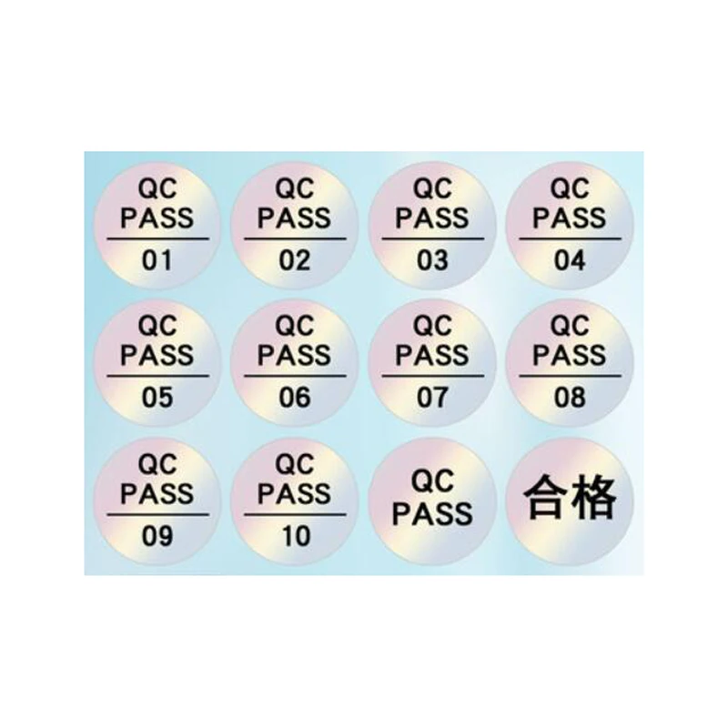 1000 шт. водостойкие наклейки с голограммой диаметр 10 мм | Канцтовары для офиса и