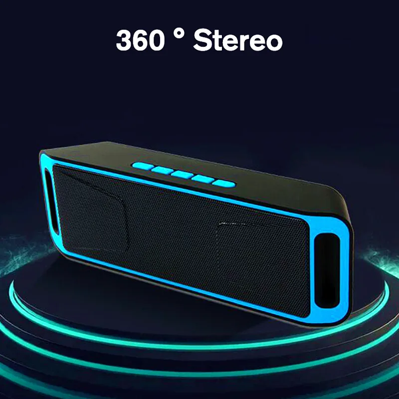 Портативный Bluetooth FM радио беспроводной динамик MP3 музыкальный плеер AM радио 3D стерео приемник наушники Поддержка AUX USB