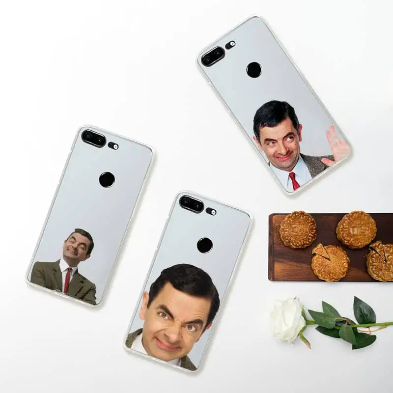 

Mr.Bean funny tv show Phone Case Transparent for Huawei honor A X V 9 8 10 20 I S max note pro mate lite